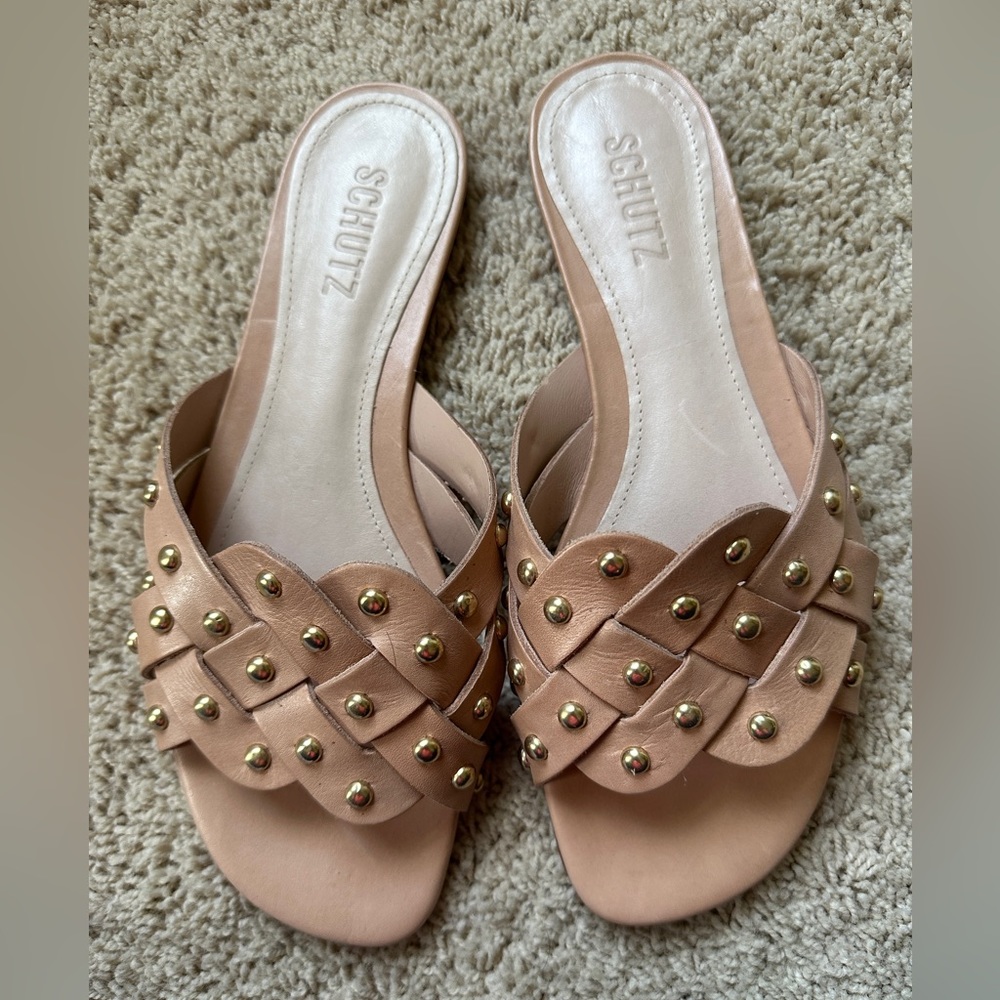 Schutz leather slide